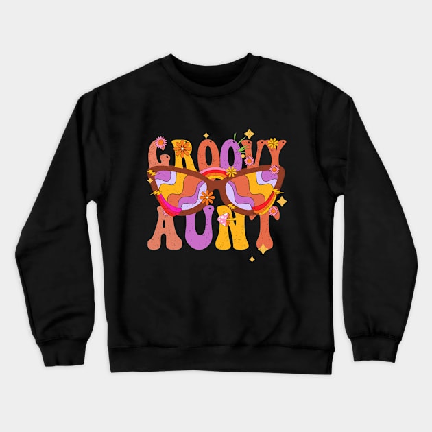 groovy aunt Crewneck Sweatshirt by savage land 